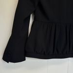 ZARA NWT  Black Voluminous Cropped Peplum Blazer Medium Photo 4