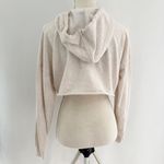 Lilyful Cream Cropped Hoodie Long Sleeve Photo 1