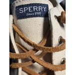 Sperry  Top Sider Women's Canvas Sneakers Beige Lace Up Low Top Comfort Size 12M Photo 5