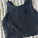 Athleta  Black Fitted Sleeveless Crop Tank Top Photo 1