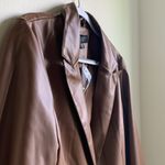 Laundry by Shelli Segal Faux Leather Blazer (Sz XL) Brown NWT Photo 3