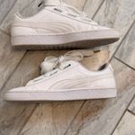 Puma  Basket Heart women's size 9 white patent sneakers oversized laces 363073-02 Photo 8