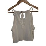 Abercrombie & Fitch Womens White Lace Trim Sleeveless Tank Top Crop Top Size XS Photo 1
