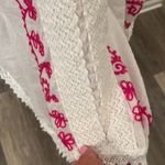 Beach By Exist  Cotton Embroidered kaftan hot pink detailing swim Coverup size L Photo 3