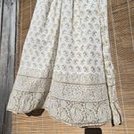 Joshi ivory cotton dress with Tan Paisley Print S Photo 4