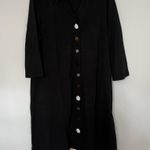 Soft Surroundings NEW NWT  black cotton button down dress Photo 2