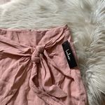 Lulus LULU’S Ayla Blush Pink Tie Front Mini Skirt Photo 5