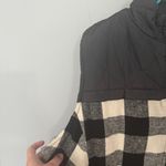 Maurice's Black White Buffalo Plaid w/Gray Puffy Vest Plus Size 3X Full Zip Photo 3