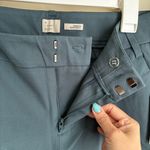 A New Day Women's Mid-Rise Slim Straight Fit Side Split Trousers Teal Blue 6 Photo 5