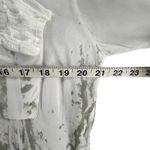 Impulse California Top Large White Green Dip Dye Sequin Coastal Lagenlook Boho Photo 6