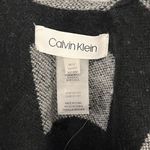 Calvin Klein NWT Cape Poncho Shawl Women's One Size Black Gray Colorblock Photo 5