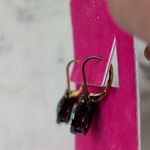 Kurt Geiger NWOT Green and Gold Heart Earrings Photo 2