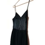 Black Halo Women's Silk Black Top Skinny Fitted Pockets Jumpsuit Size 2 Photo 13