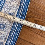 J.Crew Point Sur white and blue tassel the printed blouse small Photo 3