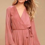Altar'd State NWT  Rusty Rose Bell Sleeve Romper Photo 0