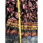 Rachel Zoe  Top Floral Boho 3/4 Balloon Sleeve Blouse Multicolor Peasant Sz.Large Photo 6