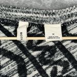 Anthropologie Moth Dress Women Medium Black Cream Sweaterstiched Tunic Dress Photo 5