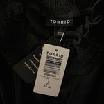 Torrid  NWT Size 2 Black Textured Jersey Choker Neck Smock Elastic Hem Blouse Top Photo 4