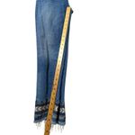 Driftwood Colette Crop Jeans Women’s Size 28 Embroidered Cuff Straight Leg Photo 10