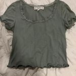 Happy Rose Green Little Lace Crop Top Photo 0