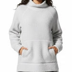 Haven Well Within Sherpa Fleece Pullover Size M White Cowl Neck Cozy Minimalist Size M Photo 0