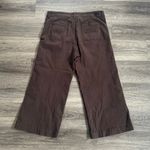 Paige  Chocolate Brown Cropped Jeans Annessa Wide Leg High rise 34 Photo 3
