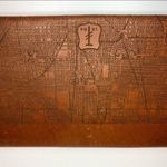Tactile Craftworks Chicago Map Clutch Brown Photo 5