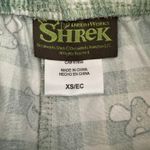 Green Checkered Shrek Patterned Shorts Size XS Photo 3