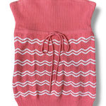Guess ‎ Strapless Knit Top Womens Size M Striped Pink White Y2K Photo 0