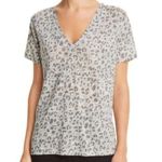 Rails Animal-Print V-Neck Tee T-Shirt Photo 0