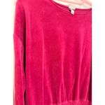 A New Day  Velour Pullover Top Smocked Waist Long‎ Sleeve Pink Size L Photo 1