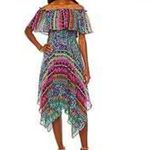 Rabbit Rabbit Rabbit Designs Dress Handkerchief Hem Boho Multicolor 12 Size 10 Photo 1