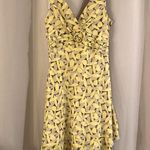 D.J. Summers Yellow Floral Sleeveless Dress Size 6 Photo 0