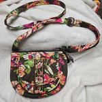Vera Bradley English Rose Winter 2012 Brown Floral Lizzy Hipster Crossbody Bag Photo 0