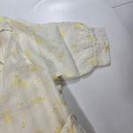 Tularosa  Whitaker Button Front Dress in Faded Yellow Floral XS Photo 5
