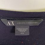 Armani Exchange  Black Embellished Bow Shirt Blouse Size Med EUC #2755 Photo 1