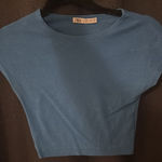 ZARA Short Sleeve Crop Top Photo 1
