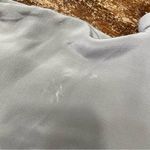 Eileen Fisher  100% Silk Georgette Crepe Classic V-neck Shirt Button Down S Flaw‎ Photo 5