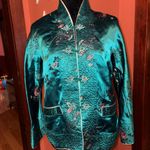 vintage Solz Squirrel reversible Chinese satin jacket Green Size M Photo 1