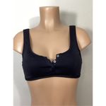 Seafolly New.  3 snap black scoop bikini set. Size USA 6. Retails $174 Photo 7
