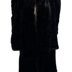 Vintage 50's R.H. White’s Boston Women’s Long Maxi Black Fur Coat Size Small Photo 0