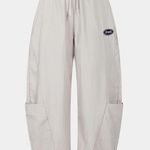 Micas  Pearl River Sage Drawstring Wide Leg Pocket Barrel Trousers Cargo Pants Photo 0