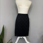 Forever 21 Black Lace Knee Length Skirt Body-con S Photo 8