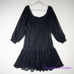 Free People New! One Party Carina Meadow Black Lace Mini Dress Bandeau , size M Photo 11