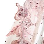 Mac Duggal NWT 70224 Pink Floral Applique Long Sleeve Illusion Gown Size 8 Photo 1