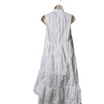 3.1 Phillip Lim 3.1 Philip Lim Drop Waist midi hi lo white cotton sleeveless dress sz 0 Photo 6