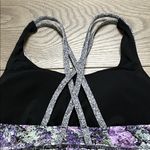 Lululemon  Energy Sports Bra Multi Black Vivid Vision Black Purple B/C Cup 10 Photo 2