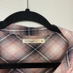 Anthropologie’s “Hazel' Pink Plaid Crochet Lace Embroidered Western Look Size XL Photo 2