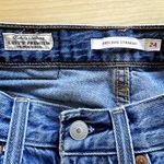 Levi's Premium Ribcage Straight Ankle Jeans Button Fly Medium Wash Blue 24x26 Photo 4