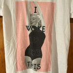 Marilyn Monroe  Short Sleeve Shirt “ I Woke Up Like This” shirt Size Med-EUC Photo 2